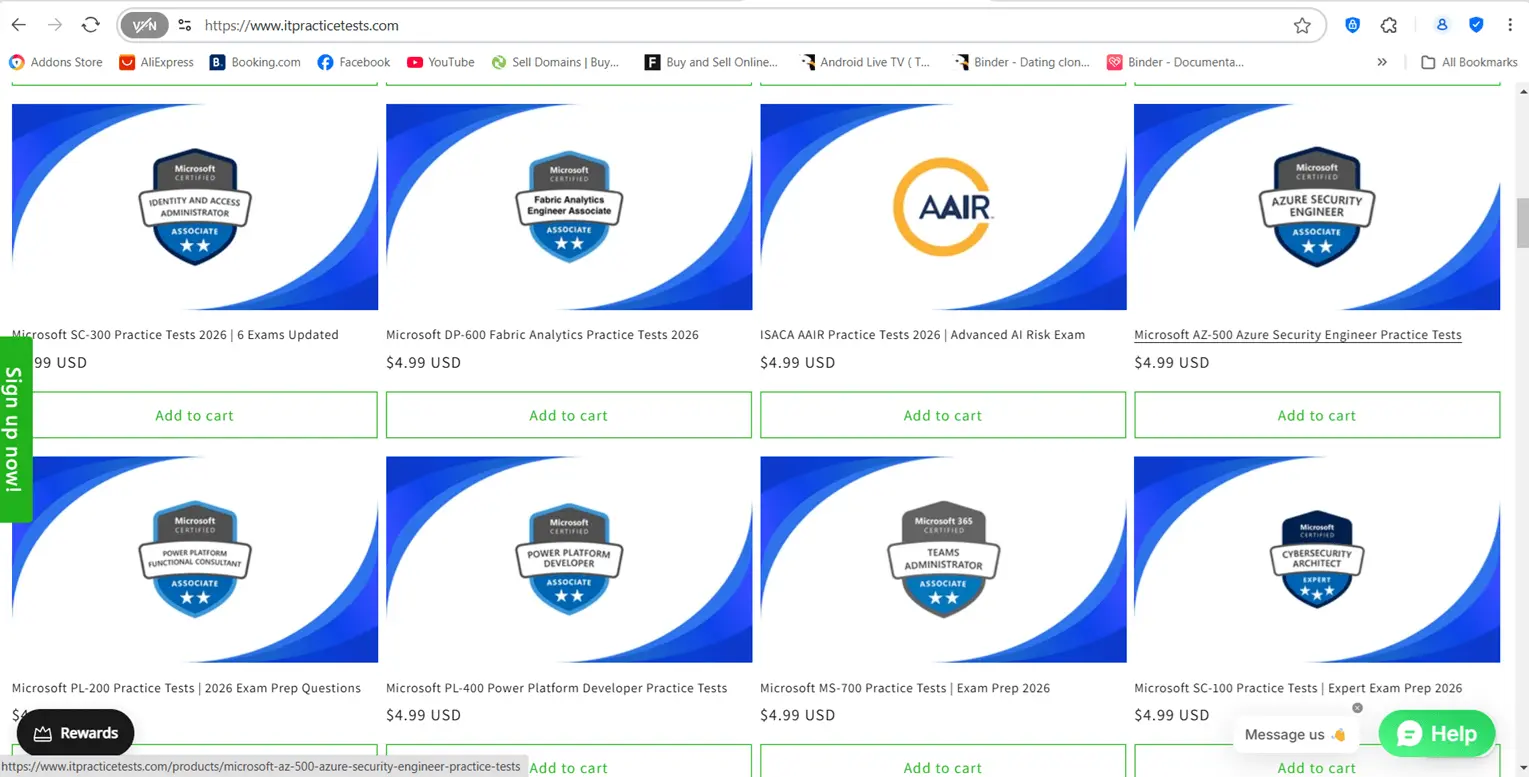 Screenshot 2 of ITPracticeTests