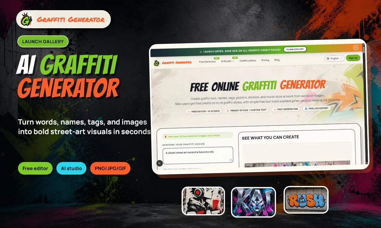 Screenshot 2 of Graffiti Generator