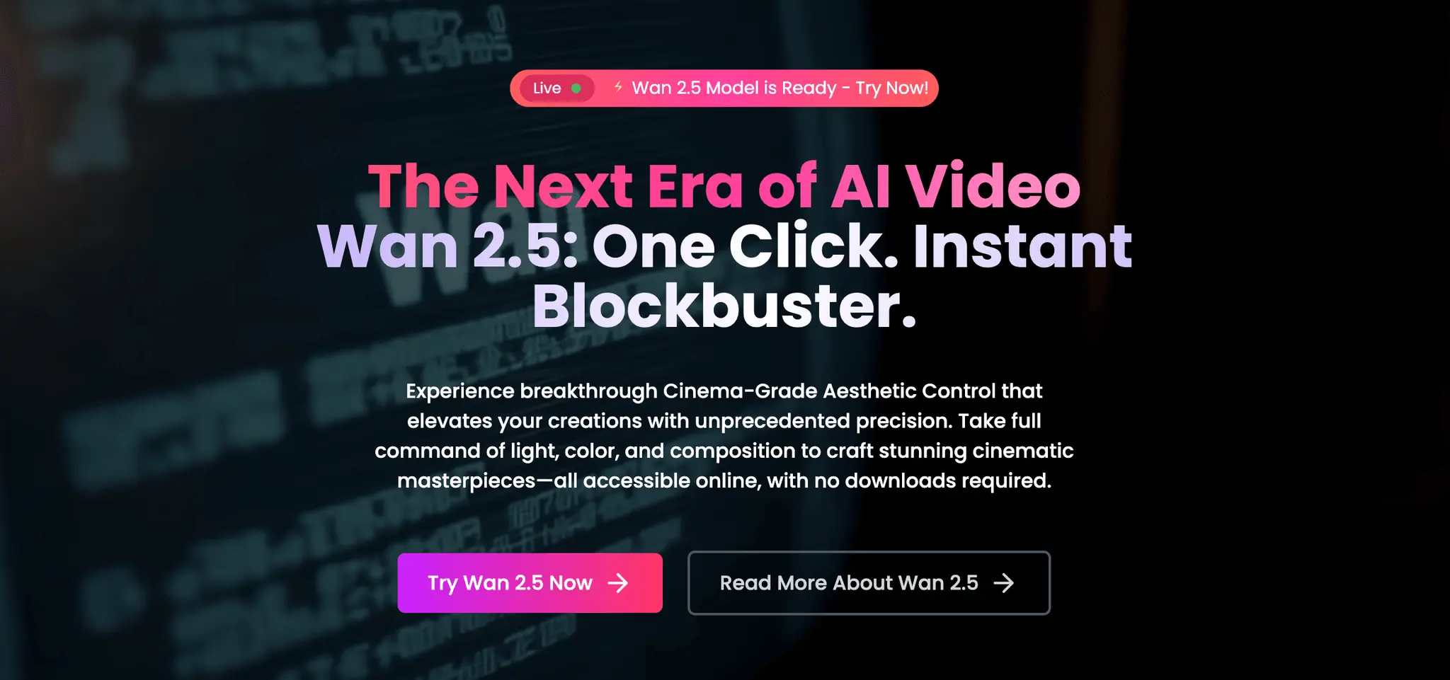 Screenshot 2 of Wan 2.5 Preview: Wan AI Video Generator