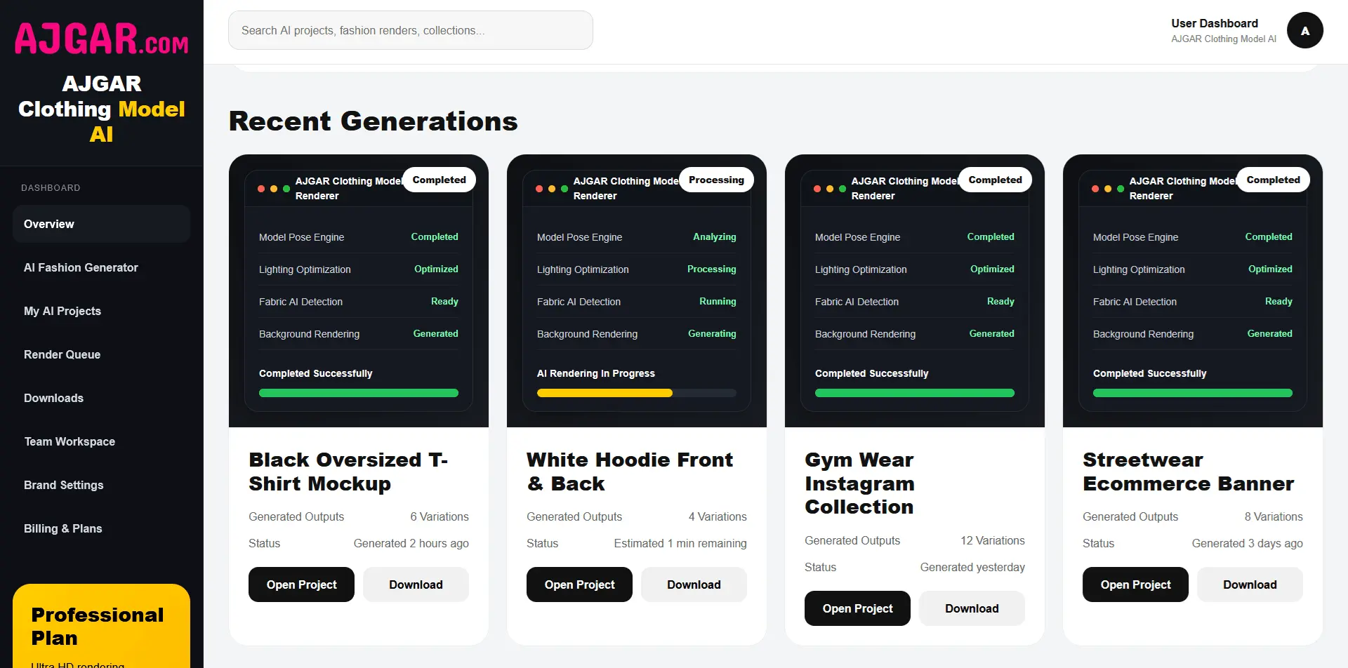 Screenshot 3 of AJGAR Clothing Model AI