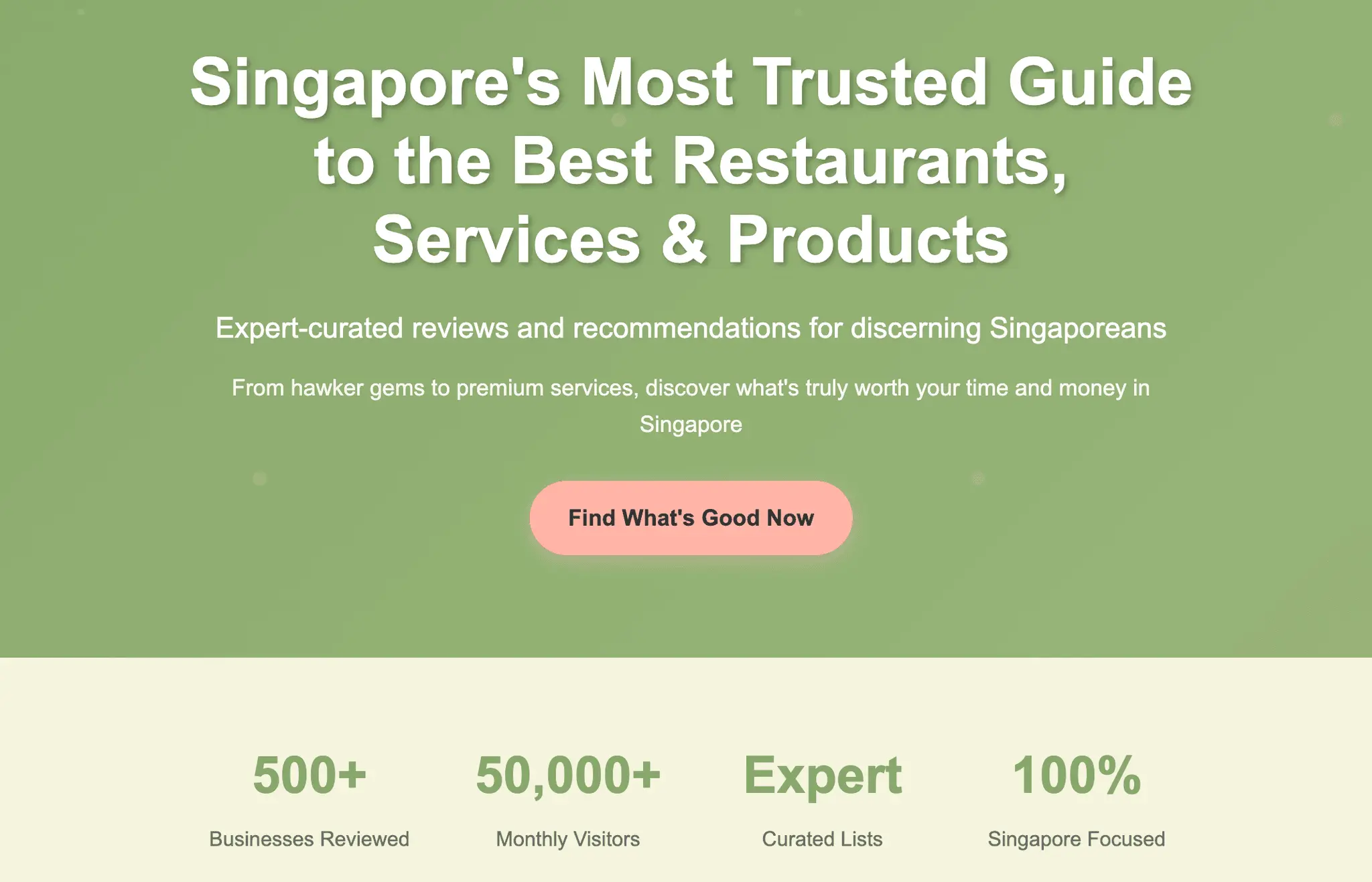 Screenshot 1 of WhatsGood.sg whats good in singapore 