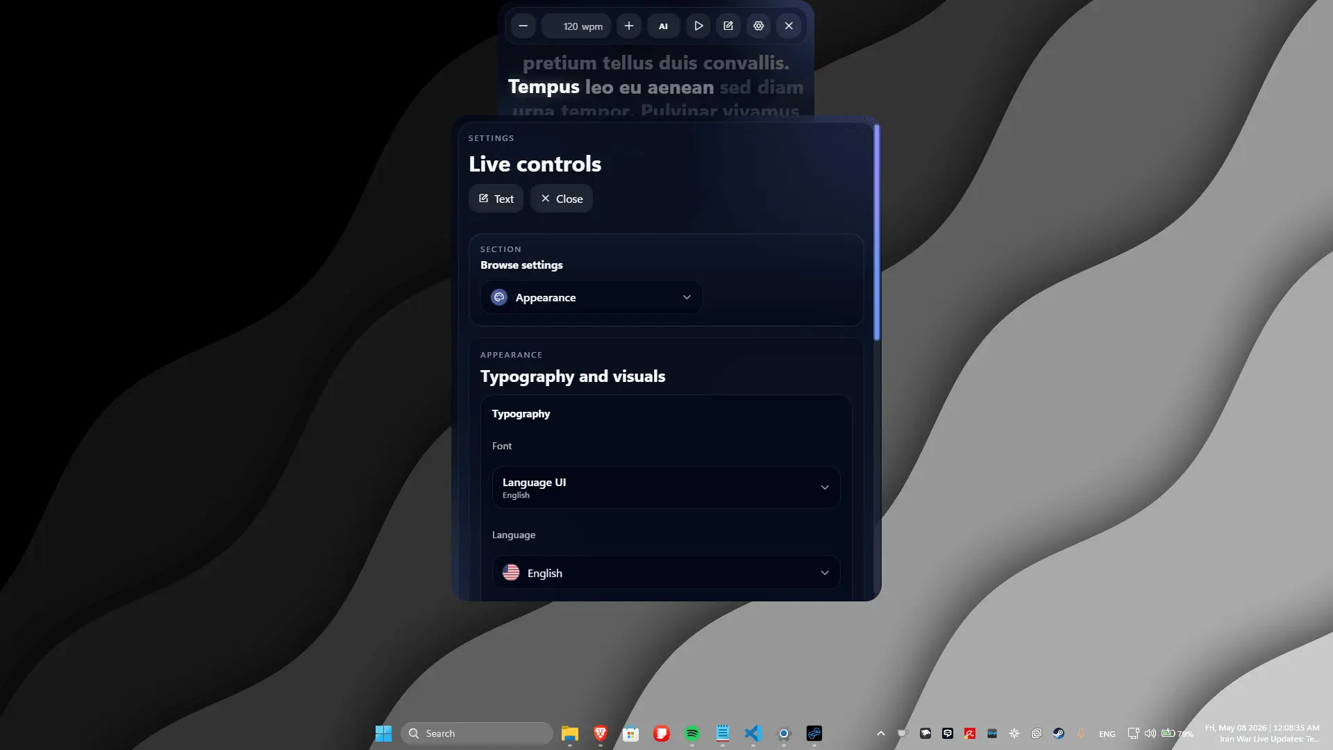 Screenshot 4 of Flow Teleprompter
