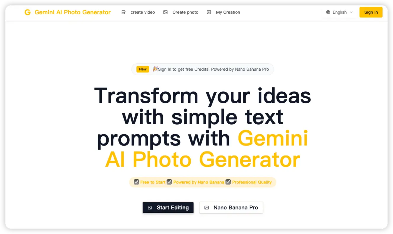 Screenshot 1 of Gemini AI Photo