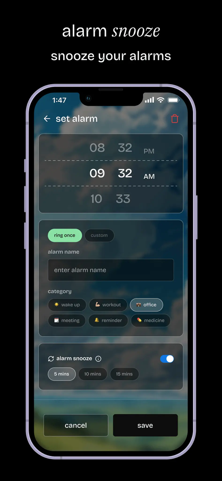 Screenshot 2 of mattrAlarm
