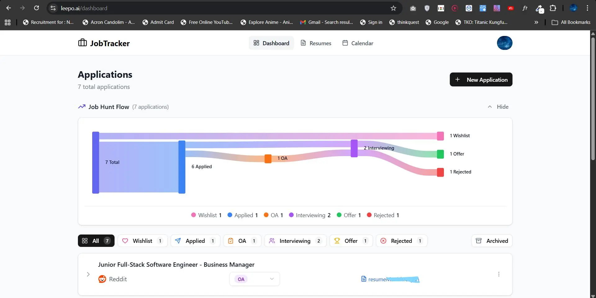 Screenshot 3 of Leepo - Track Your Job Applications