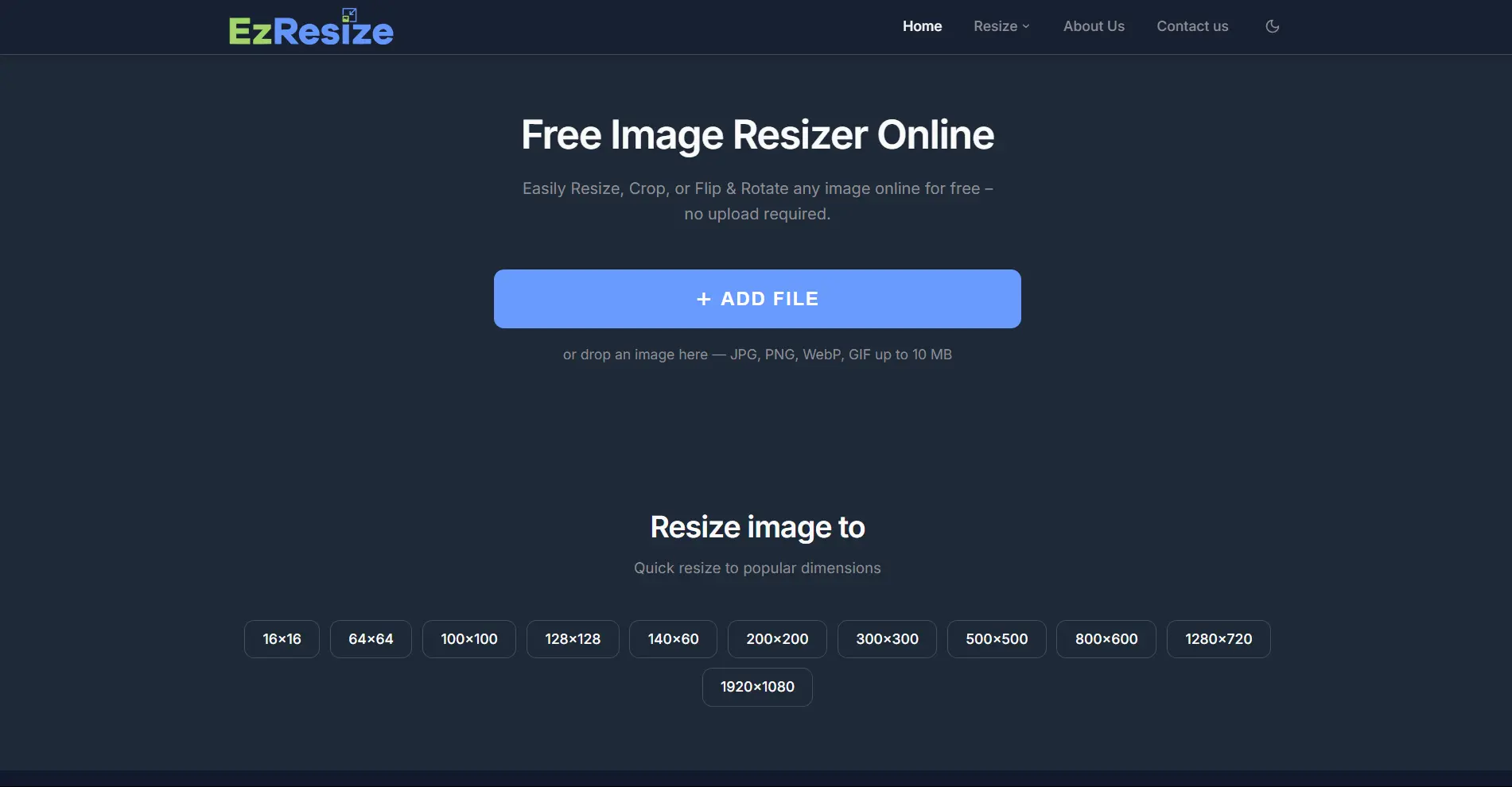 Screenshot 5 of Free Image Resizer Online – EzResize