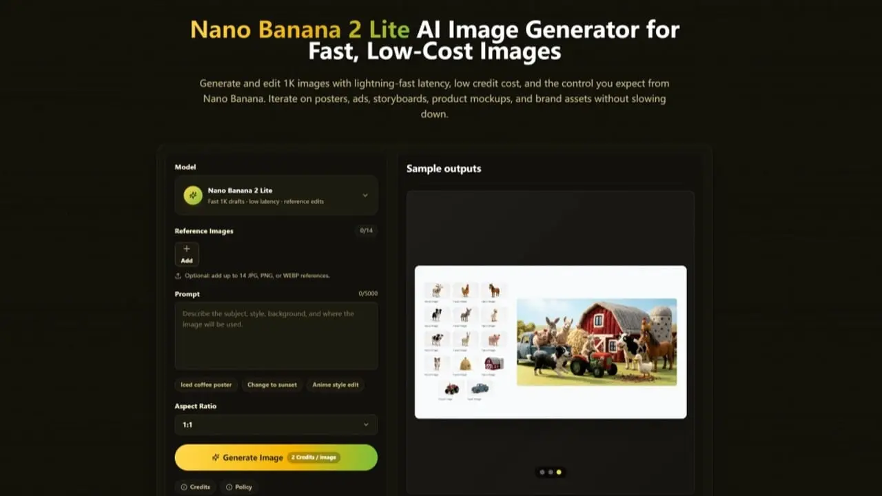 Screenshot 1 of Nano Banana 2 Lite