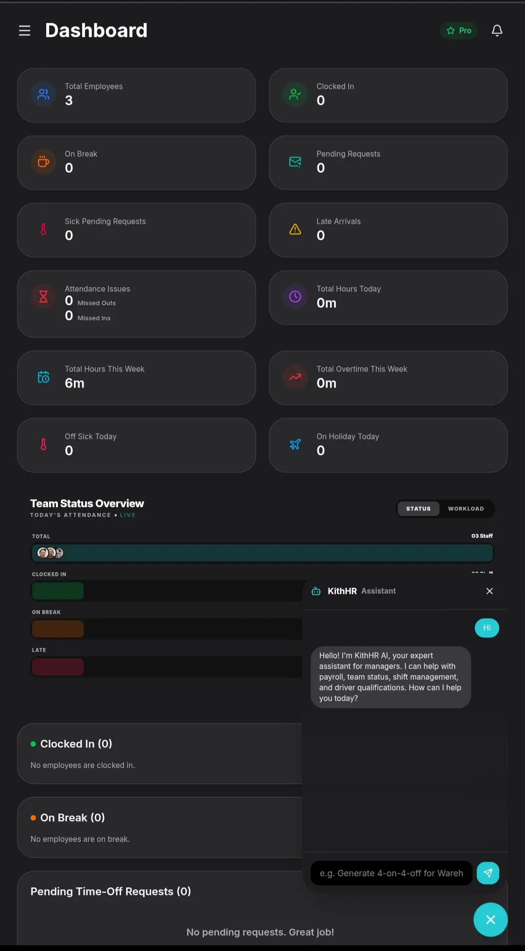 Screenshot 1 of KithHR