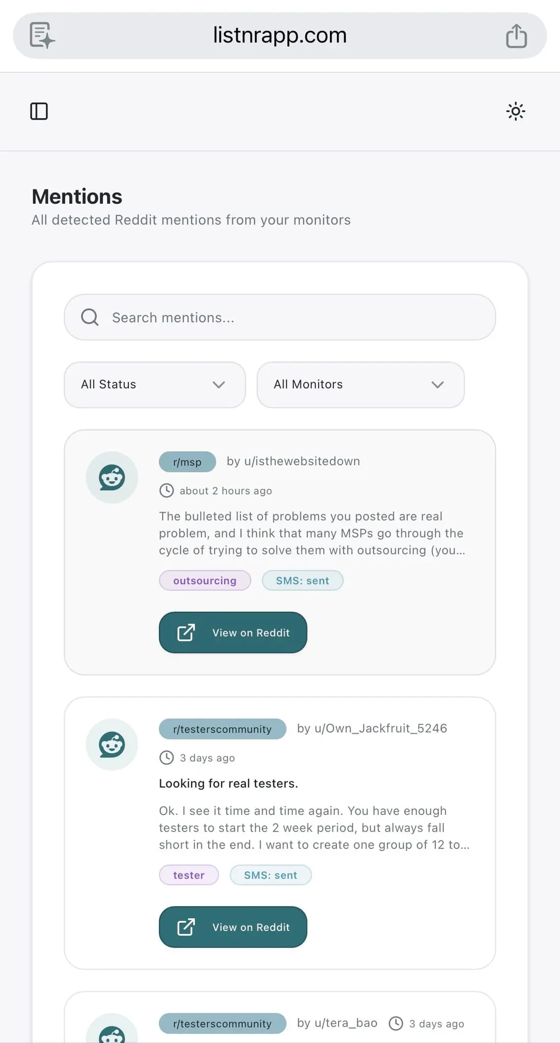 Screenshot 1 of Listnr