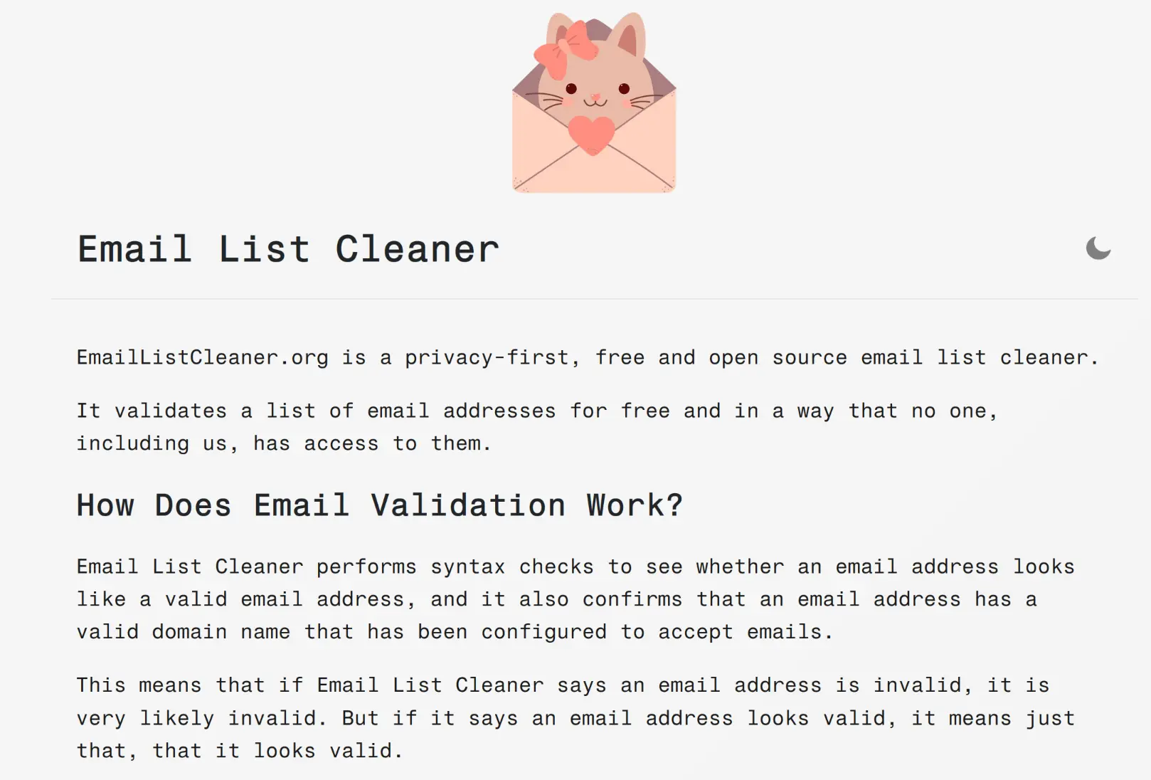 Screenshot 1 of Email List Cleaner