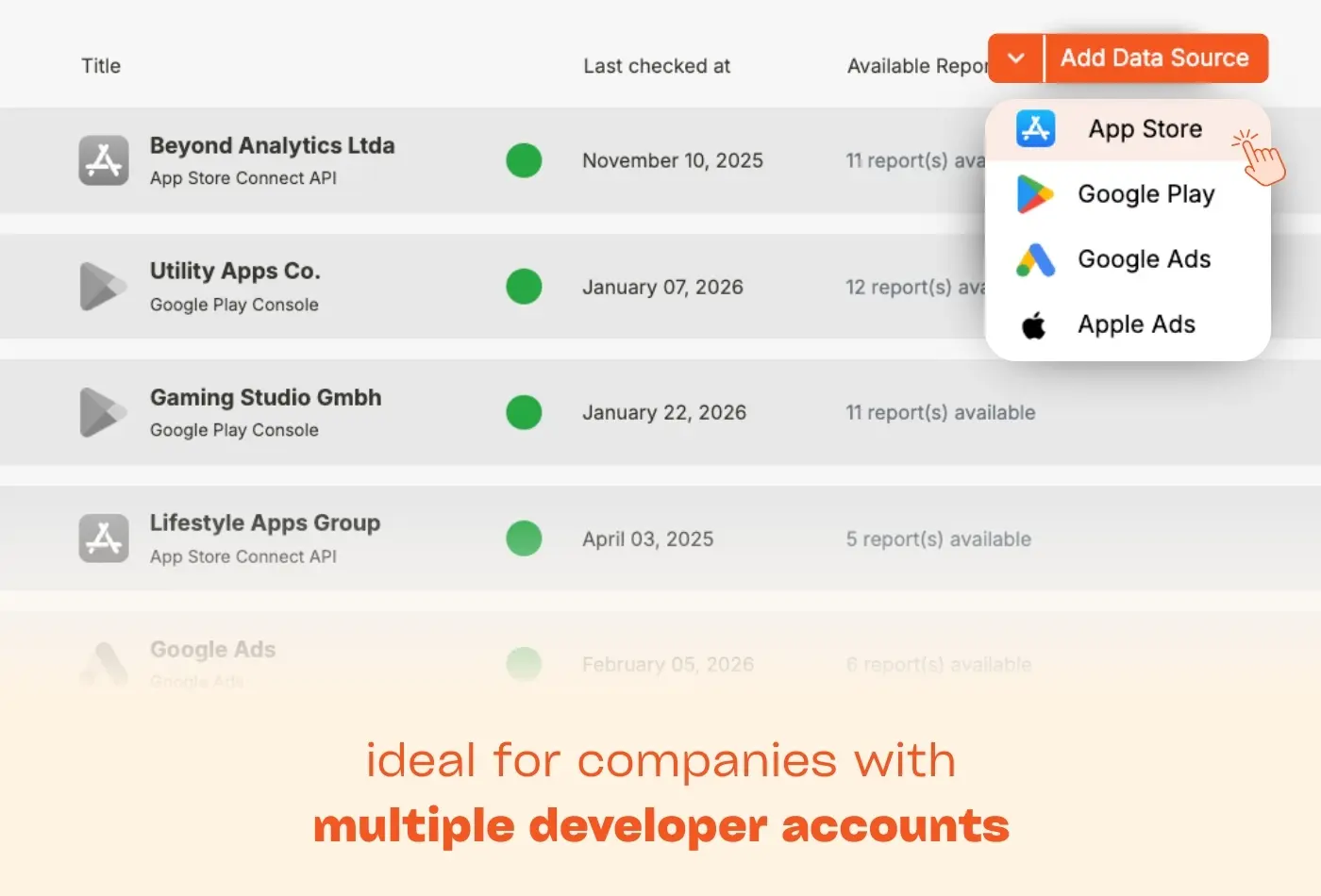 Screenshot 2 of Easy App Reports