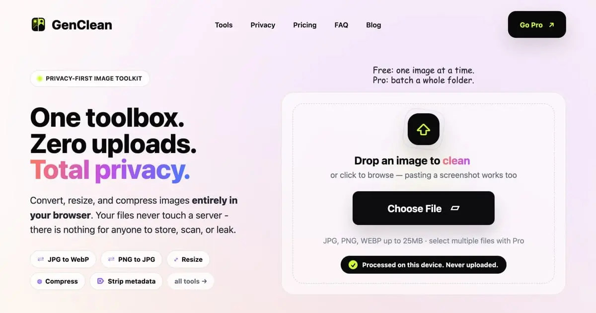 Screenshot 1 of GenClean