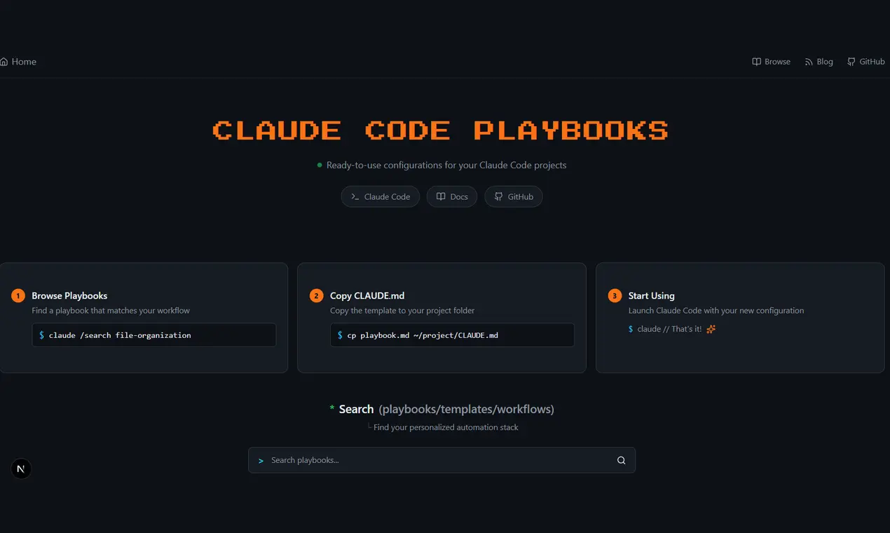 Screenshot 4 of Claude Code Playbooks