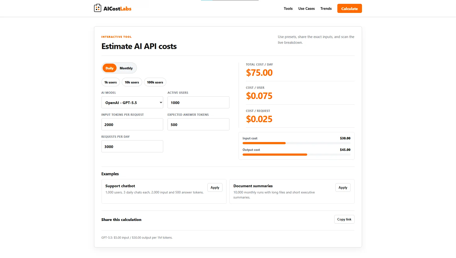 Screenshot 5 of AIcostlabs