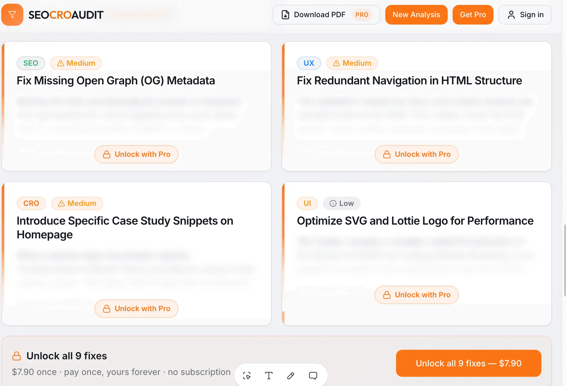 Screenshot 2 of SEOCROAUDIT.COM