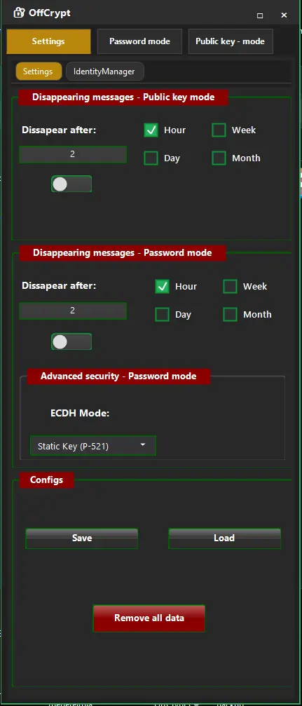Screenshot 1 of OffCrypt Desktop