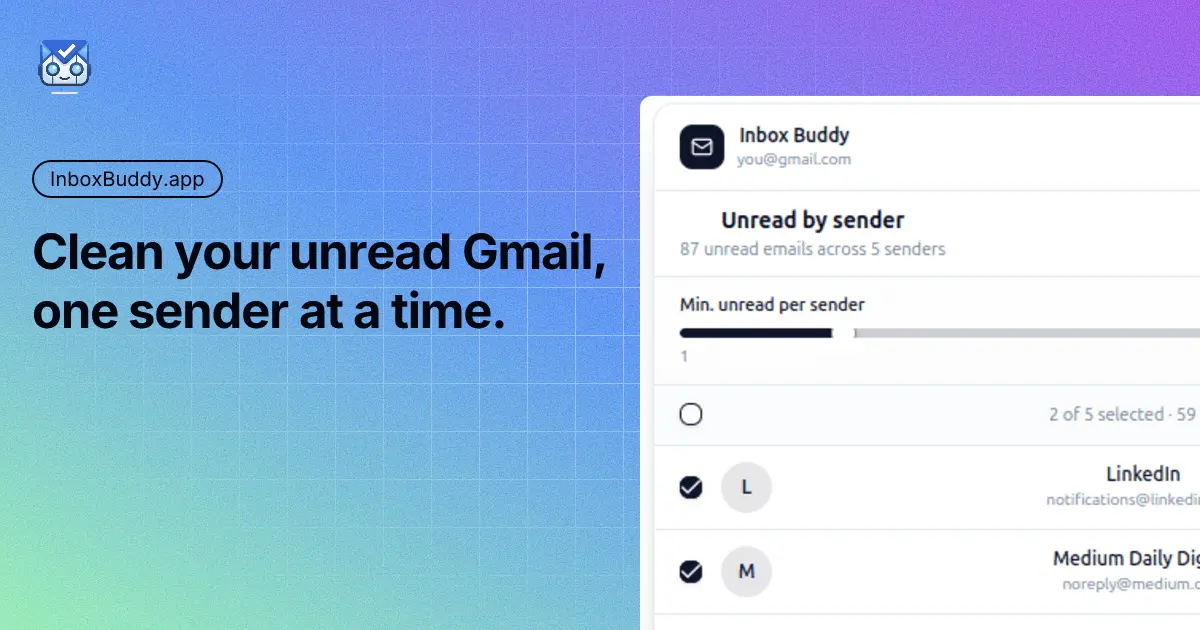 Screenshot 1 of Inbox Buddy