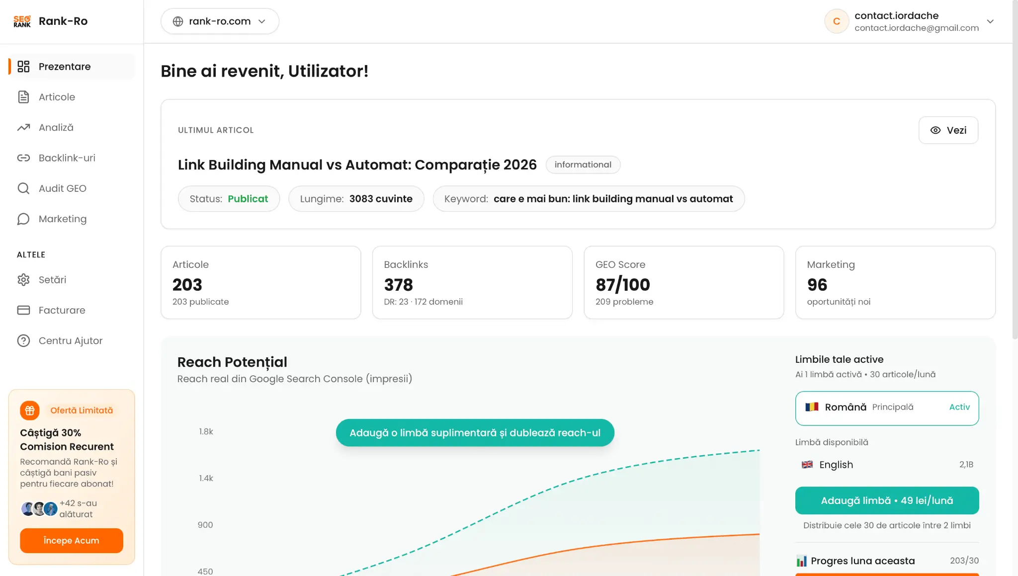 Screenshot 2 of RankRO SEO