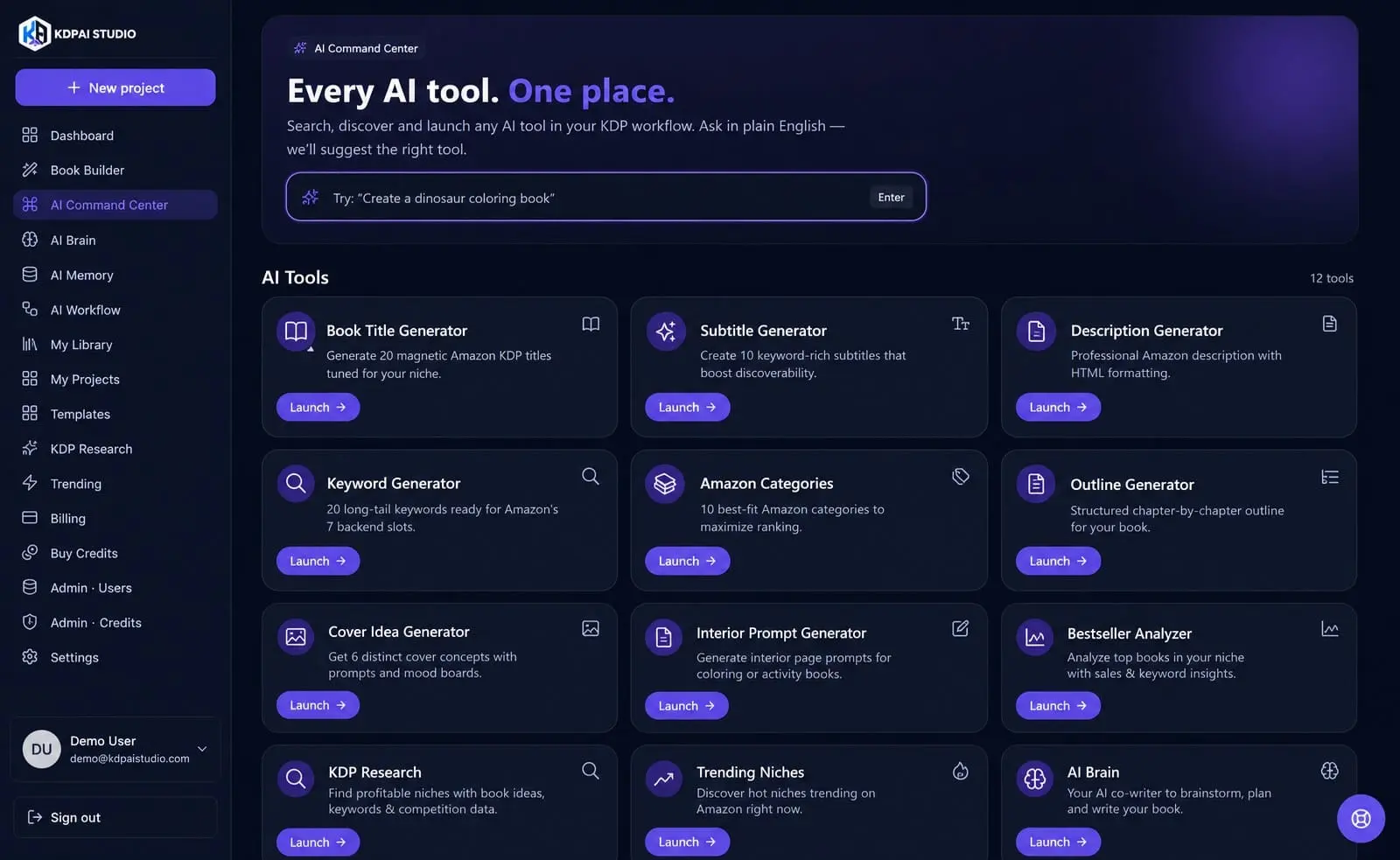 Screenshot 1 of KDP AI Studio