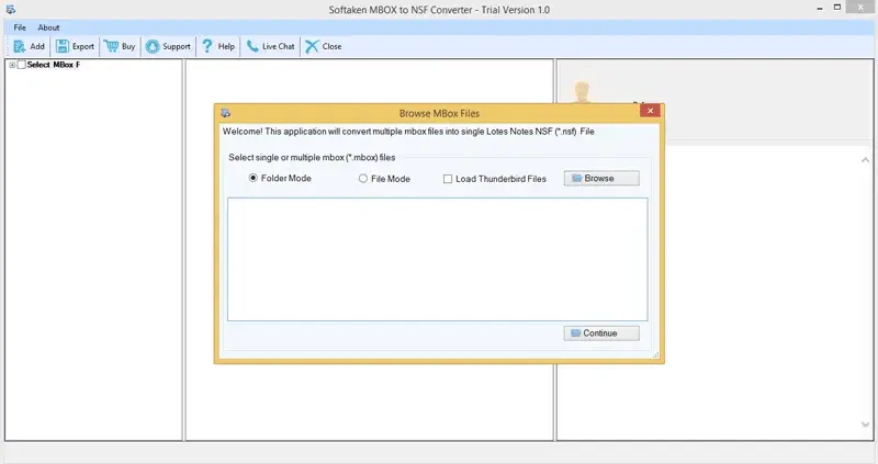 Screenshot 2 of Softaken MBOX to NSF Converter