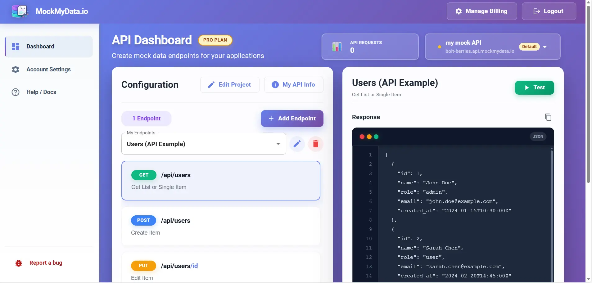 Screenshot 3 of MockMyData.io