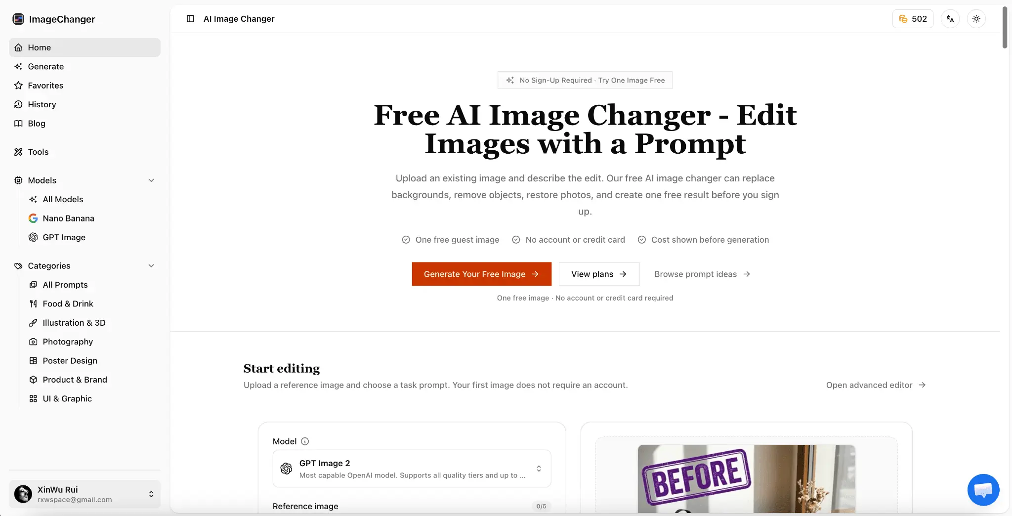 Screenshot 1 of ImageChanger