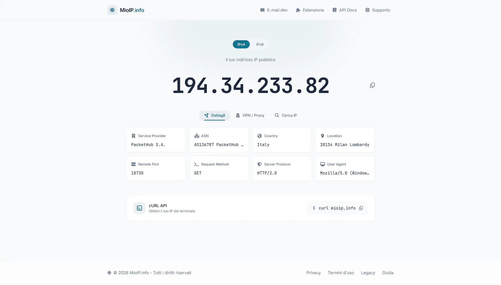 Screenshot 1 of MioIP.info