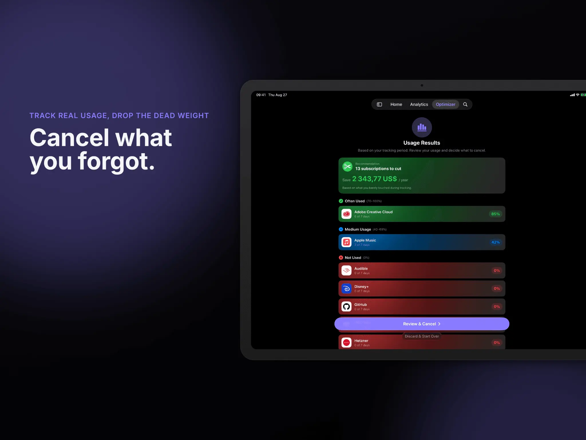 Screenshot 6 of Recurred: Subscription Manager