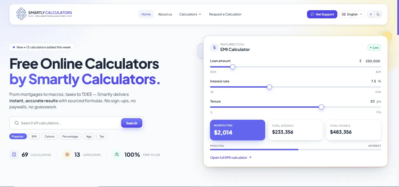 Screenshot 1 of Smartly Calculators