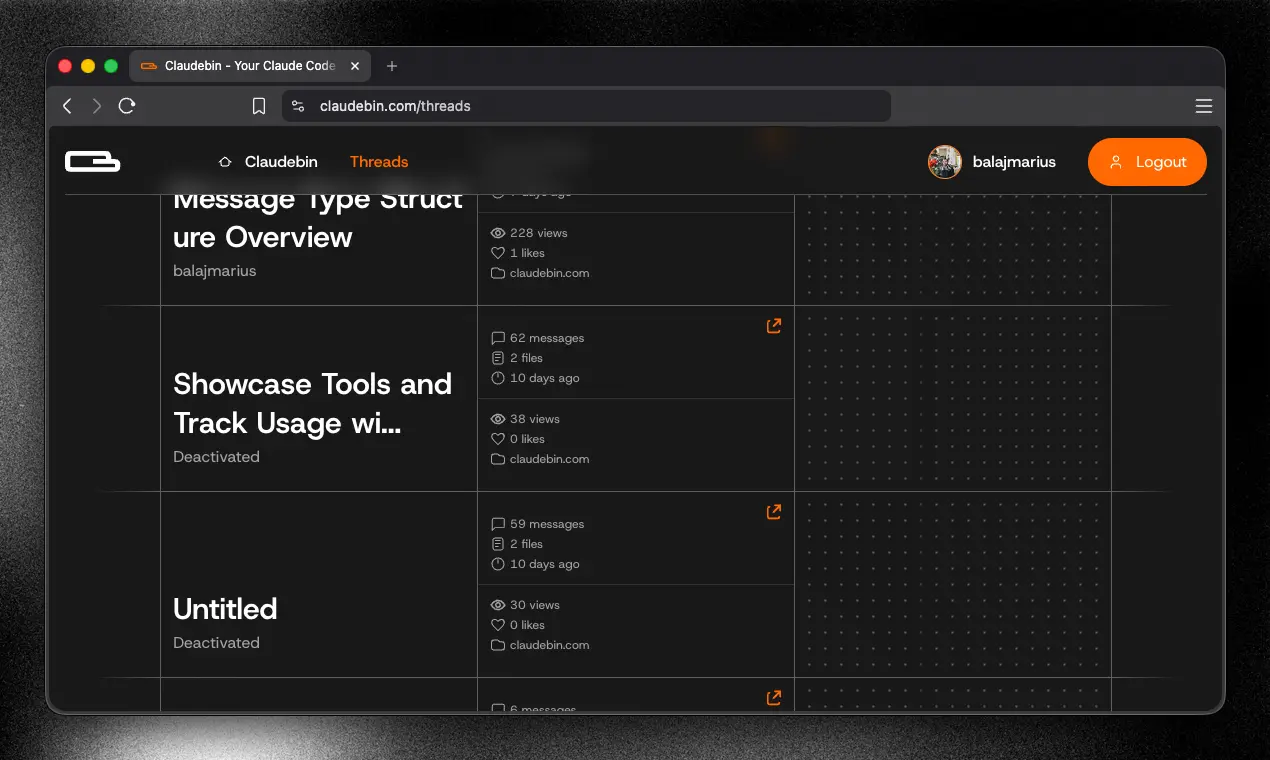 Screenshot 4 of Claudebin