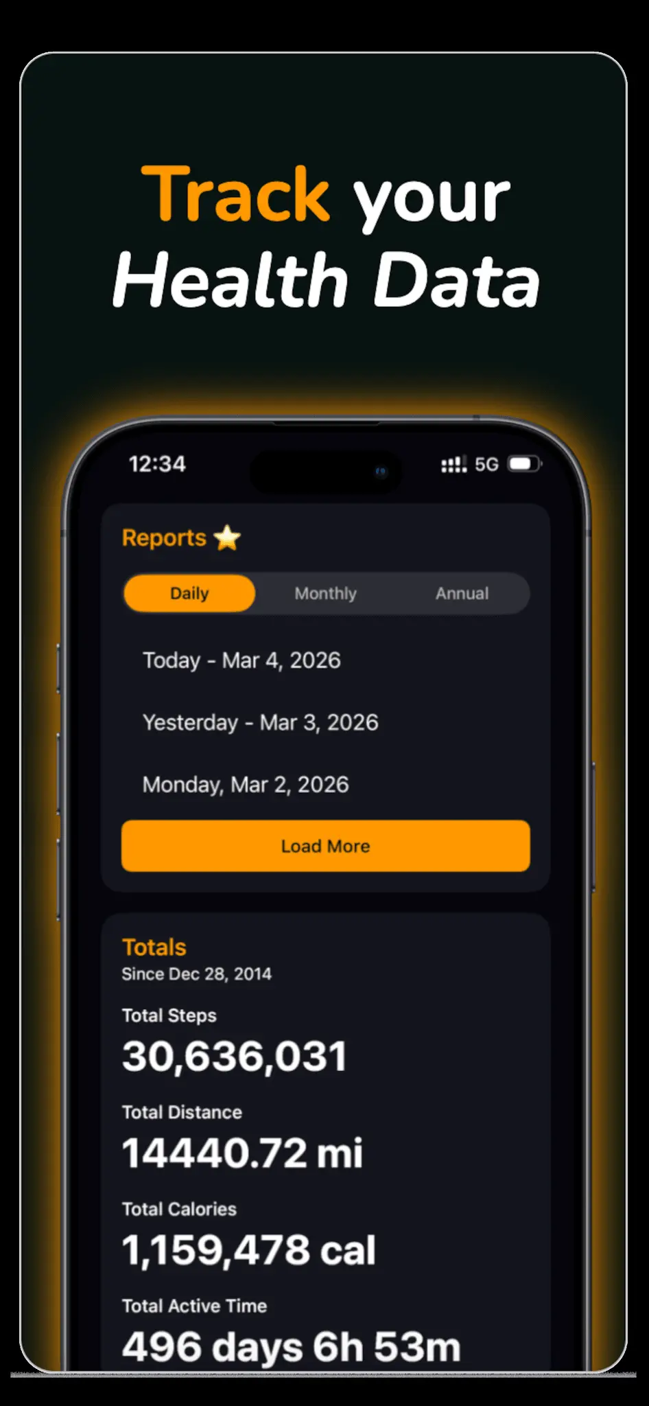 Screenshot 4 of StepGoals - Smart Step Counter (iOS)