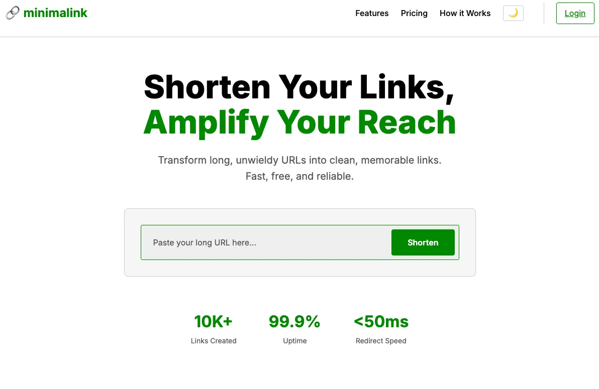Screenshot 1 of minimalink