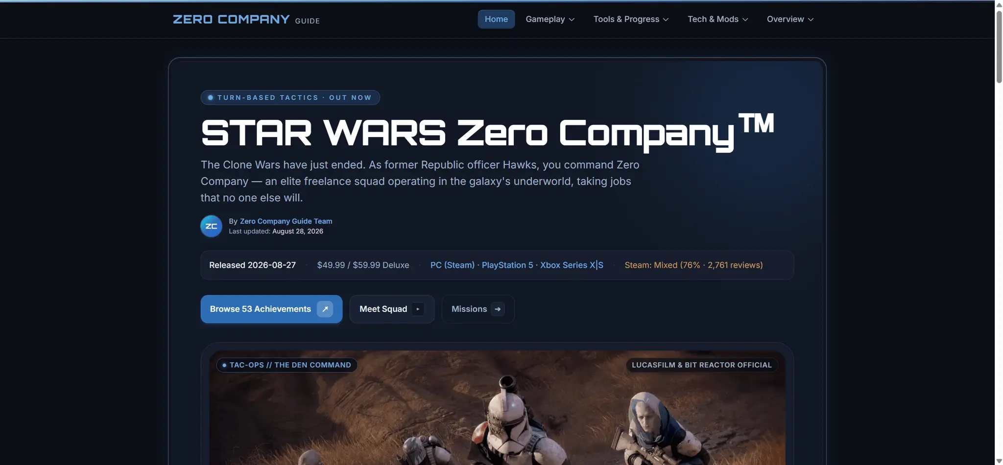 Screenshot 2 of Zero Company Guide