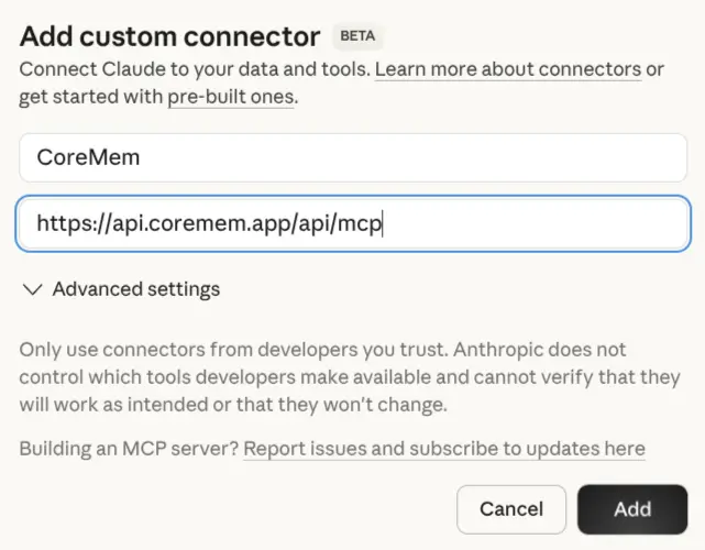 Screenshot 5 of CoreMem