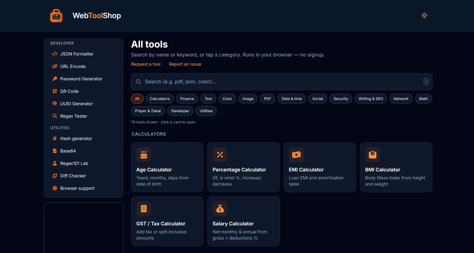 Screenshot 1 of Webtoolshop