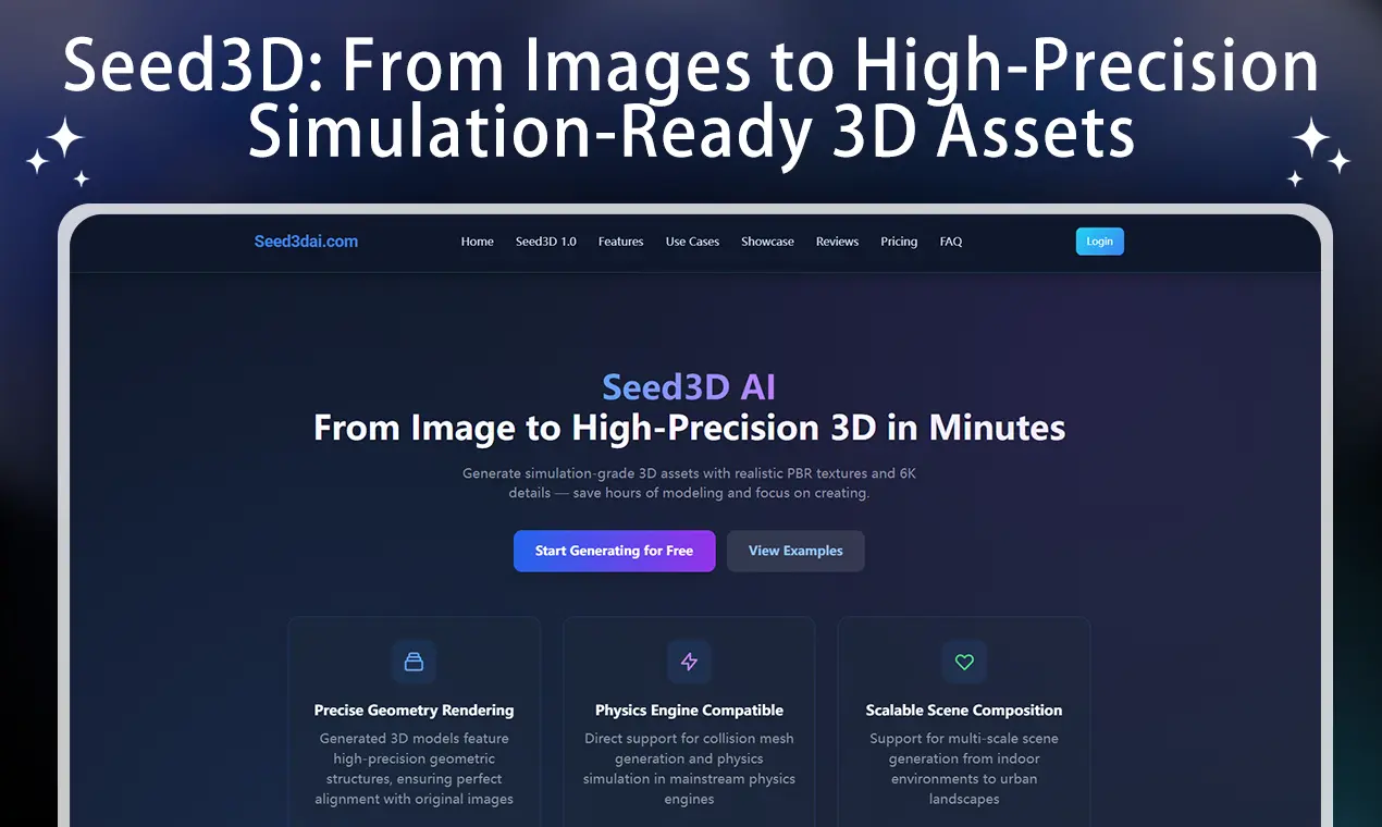 Screenshot 1 of Seed3D AI