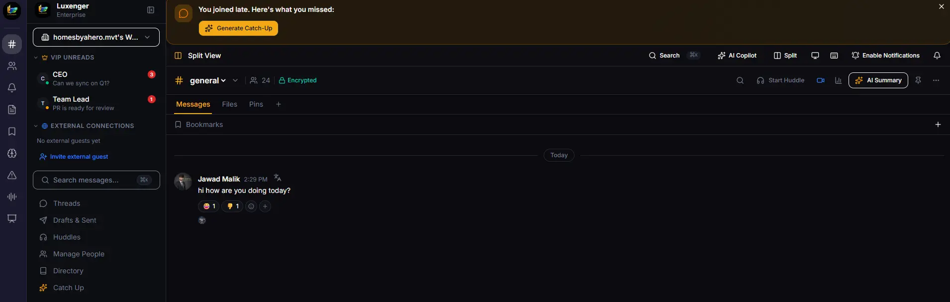 Screenshot 1 of Luxenger