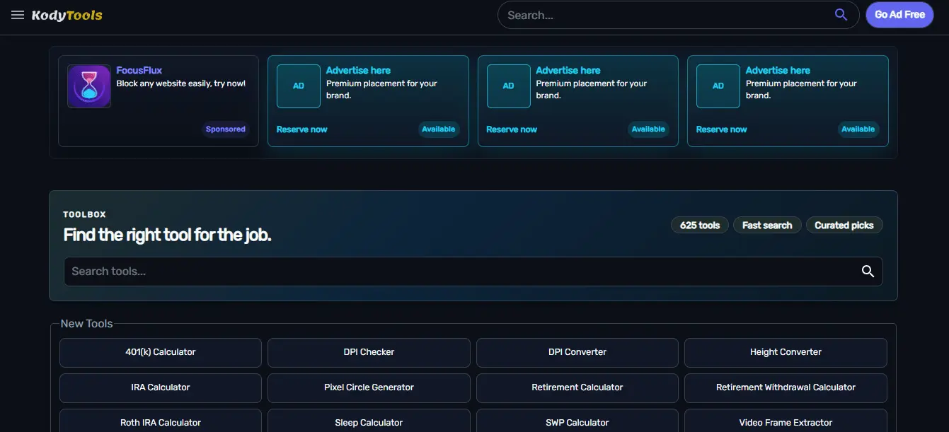 Screenshot 1 of Kody Tools