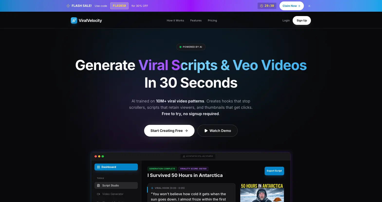 Screenshot 3 of Free YouTube Script Generator