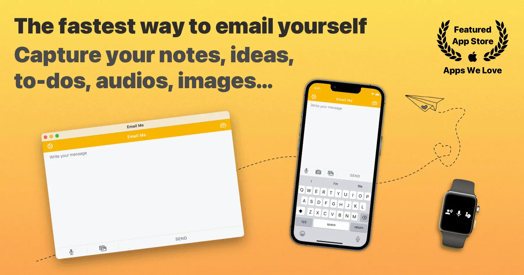 Screenshot 1 of Email Me App