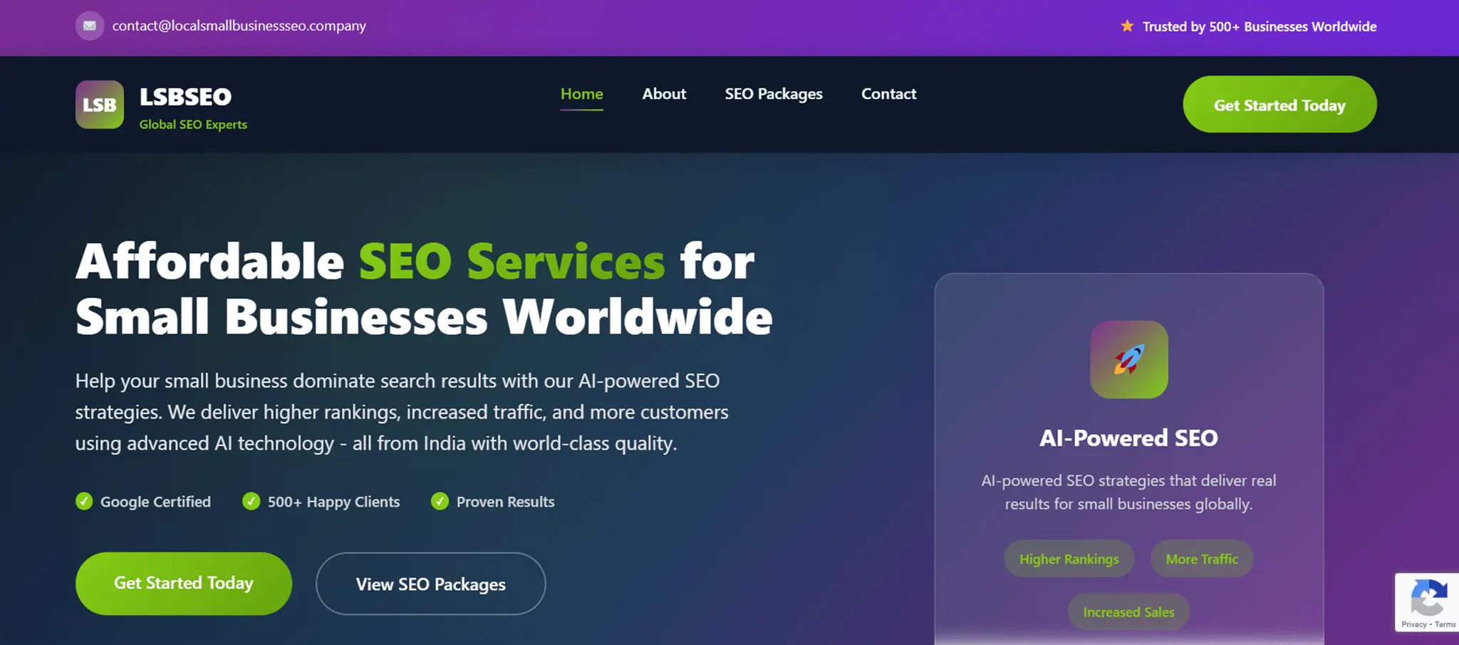 Screenshot 1 of LSB SEO Company