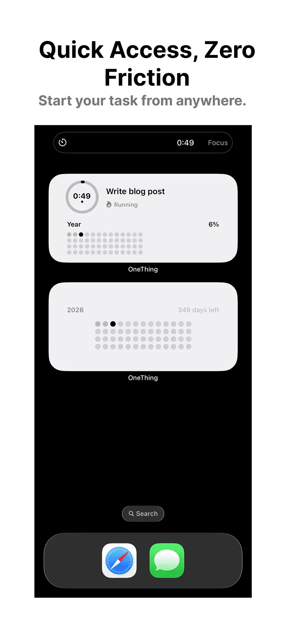 Screenshot 4 of OneTask Single Task Timer App