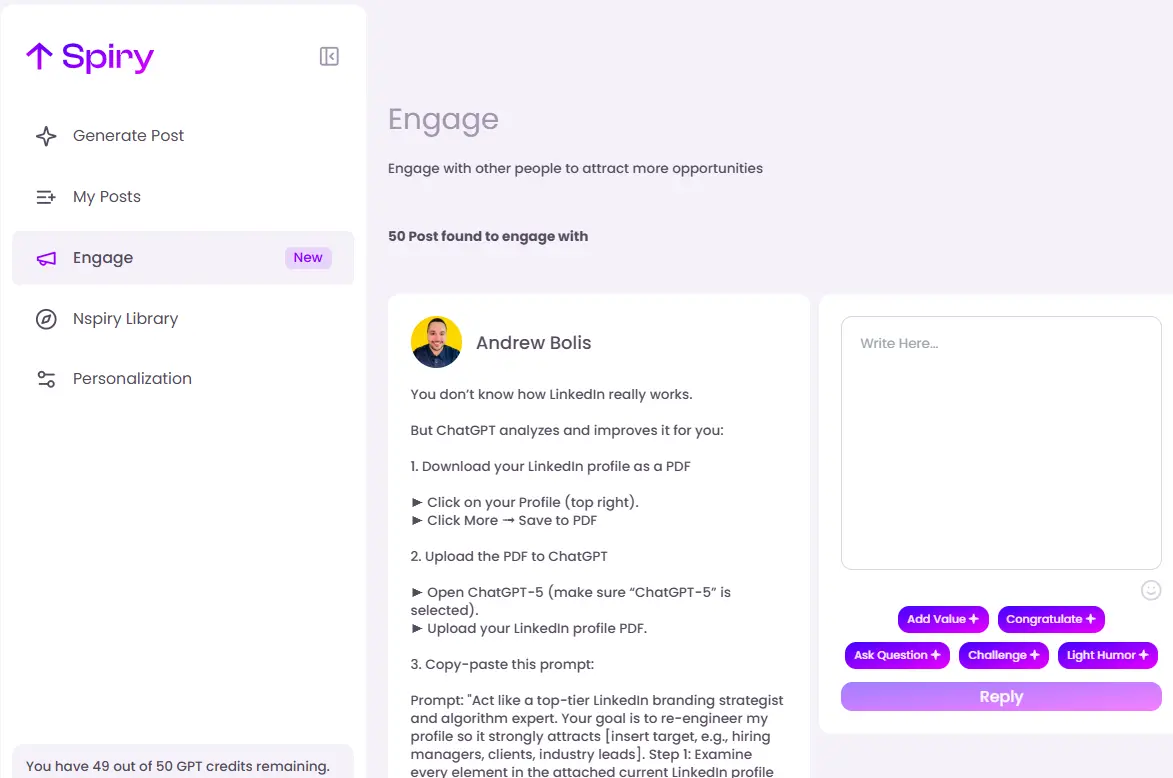 Screenshot 3 of Spiry