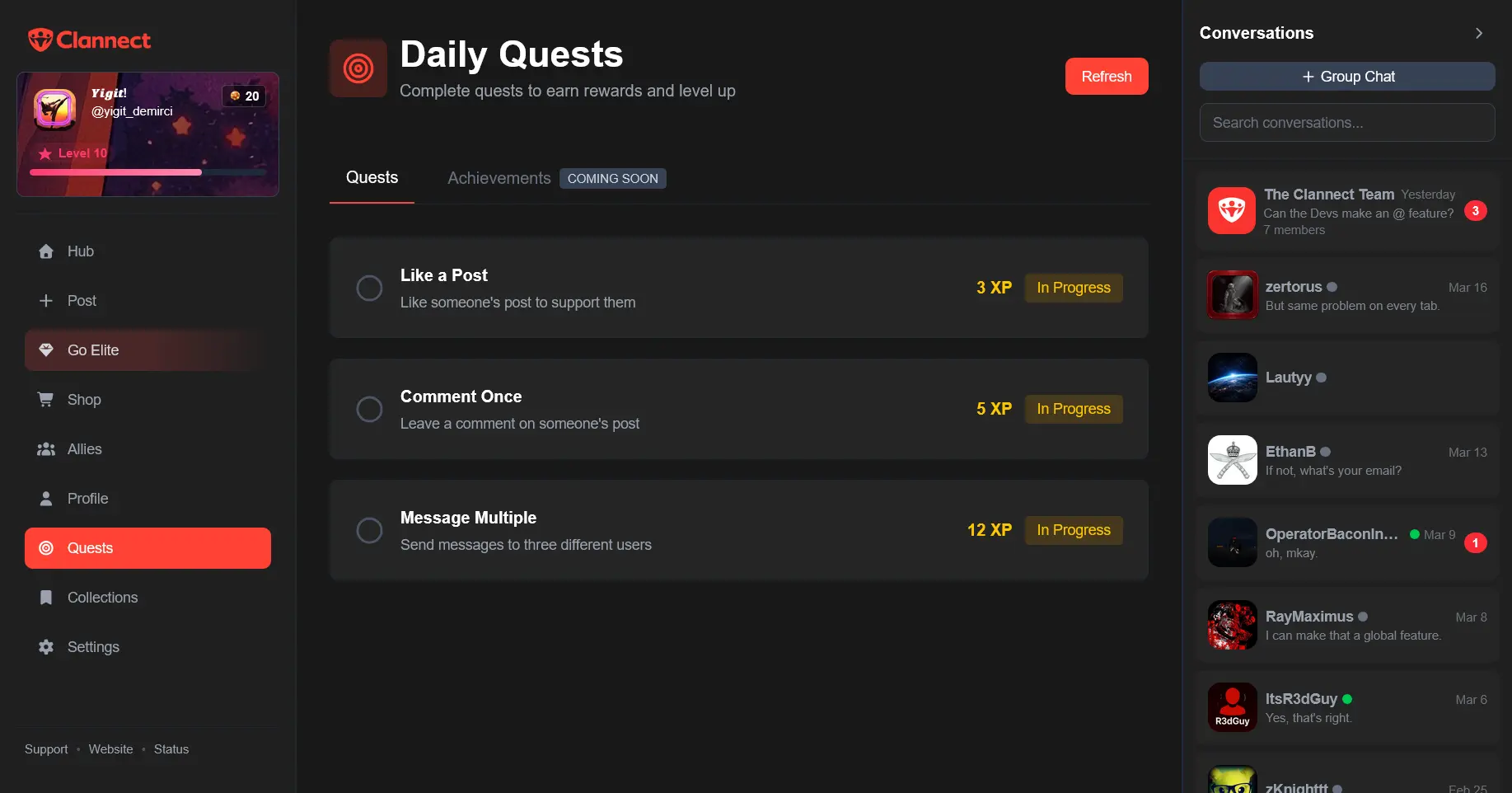 Screenshot 2 of Clannect
