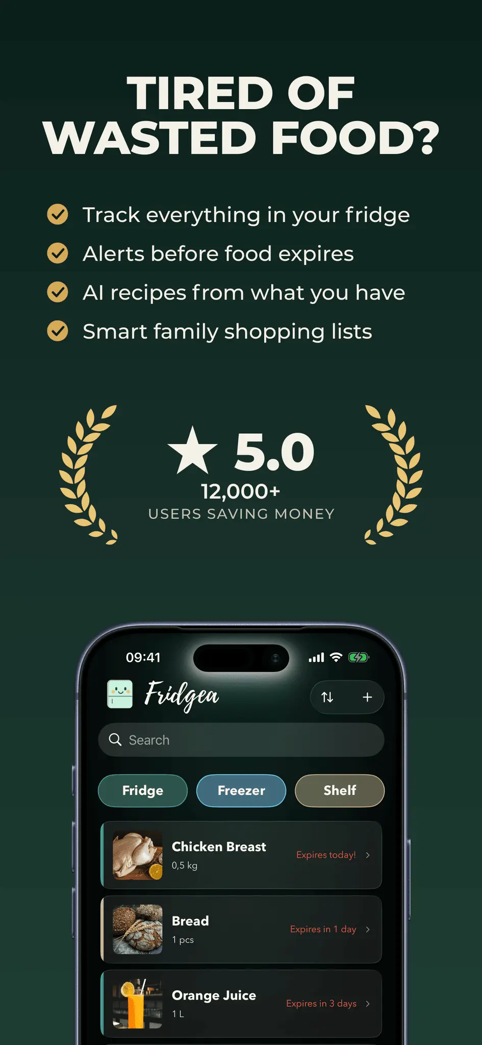 Screenshot 1 of Fridgea