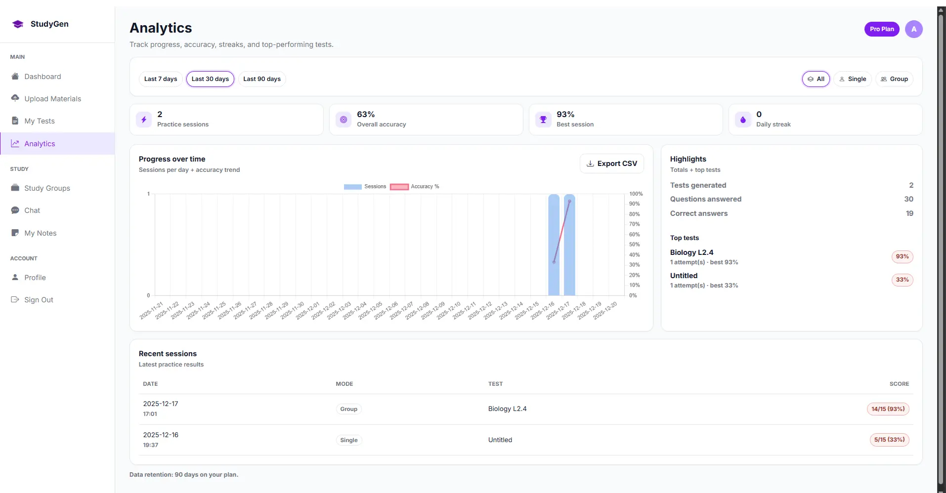Screenshot 2 of StudyGen