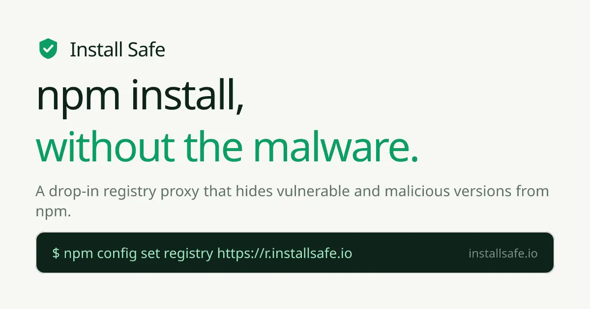 Screenshot 1 of Install Safe