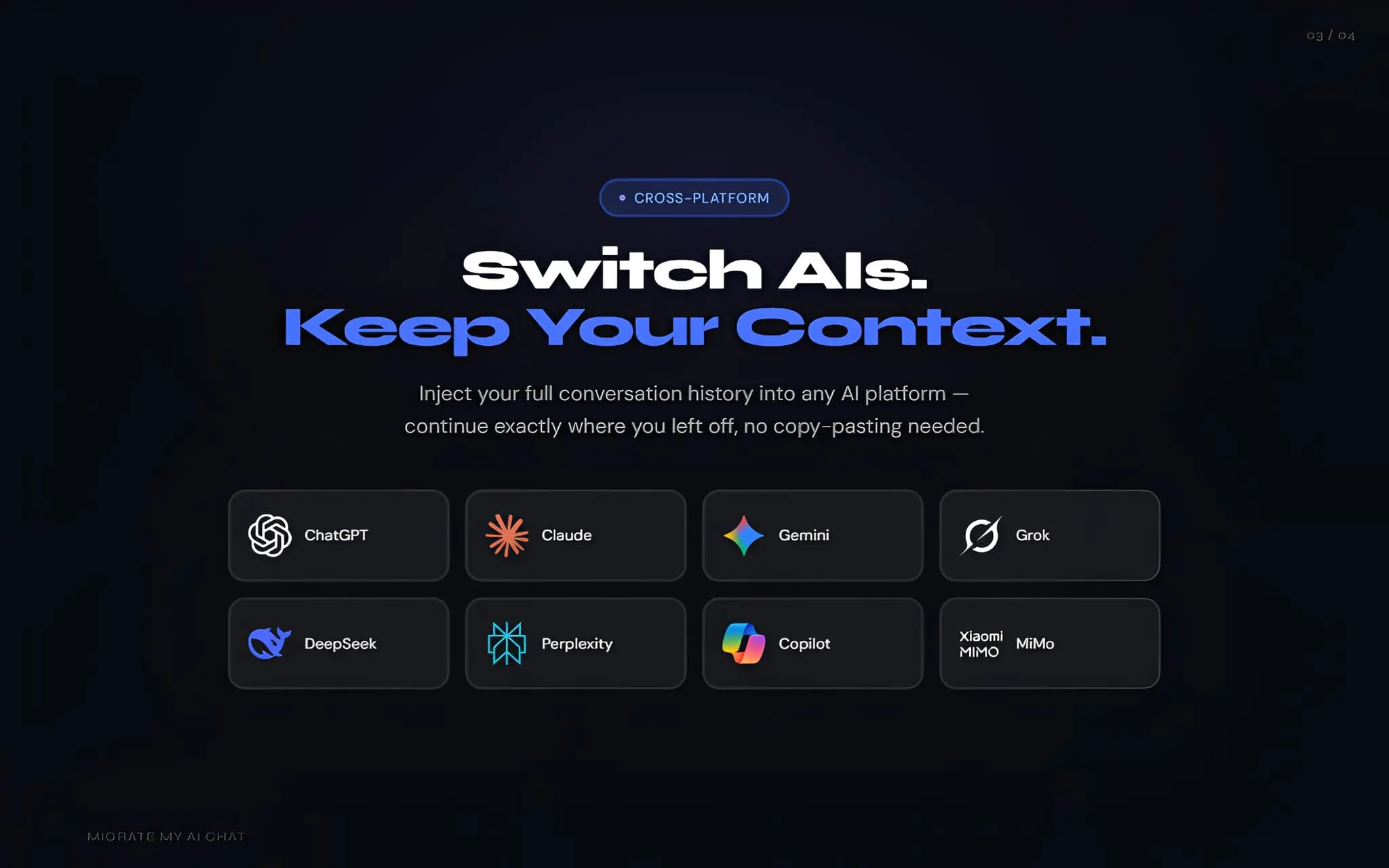 Screenshot 3 of Migrate My AI Chat - Switch AI Instantly