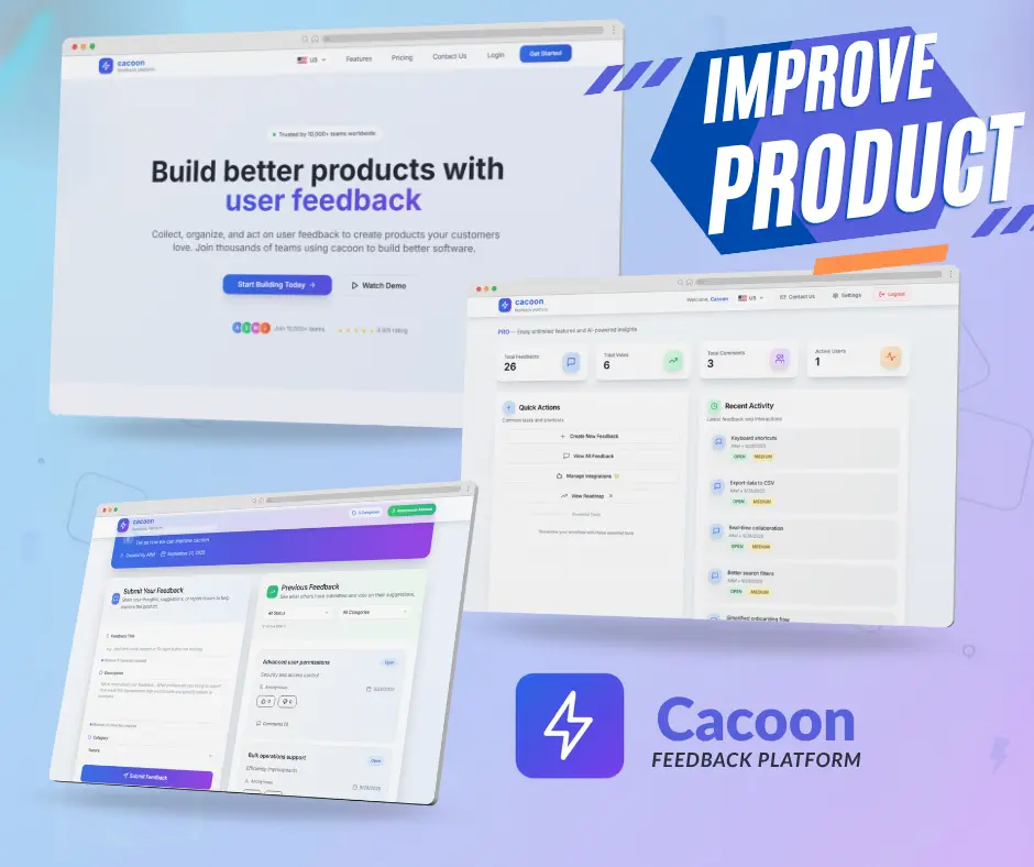 Screenshot 1 of Cacoon Feedback