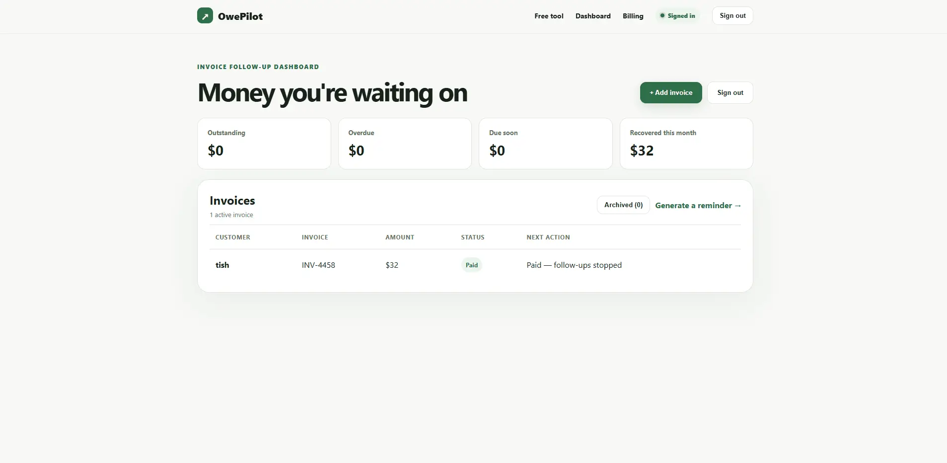 Screenshot 4 of OwePilot